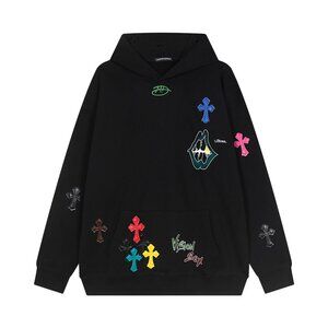 Kroxin Dopamine Leather Cross Hoodie